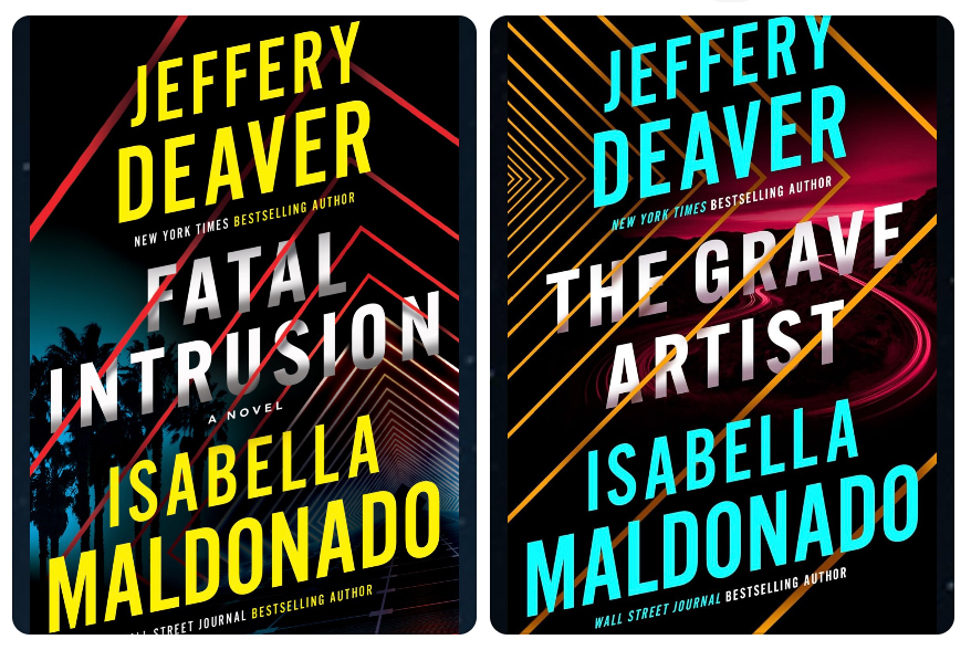 Fatal Intrusion and The Grave Artist book covers